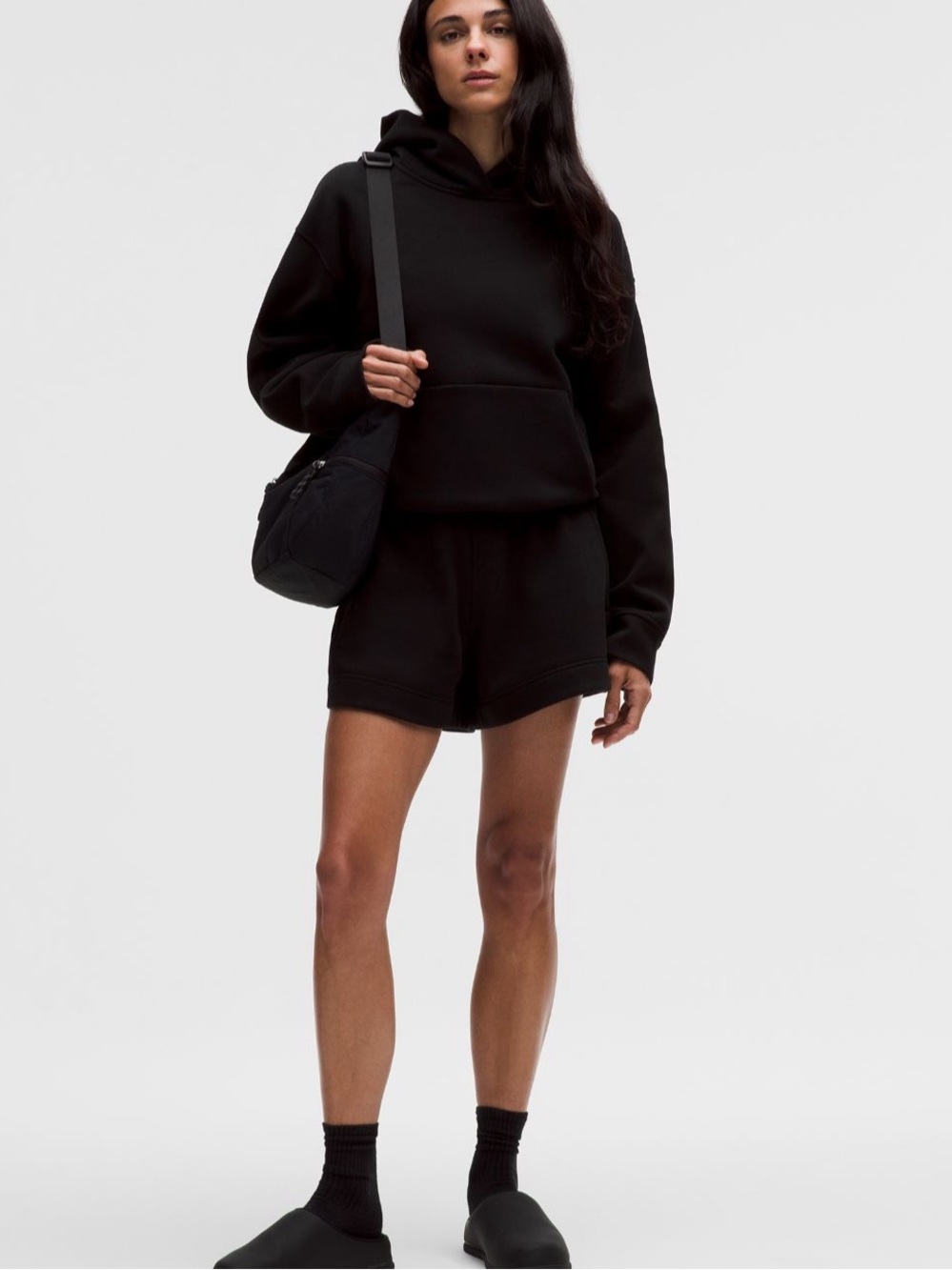 Lululemon steady state superloft short in black.